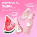 Glow Recipe Watermelon Glow Dewy Skin Routine Kit - Full Size Dew Drops Serum, Full Size Pink Juice Moisturizer, Travel Size PHA+BHA Pore-Tight Toner & Watermelon Jelly Sheet Mask (4 Count) - Image 3