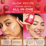 Glow Recipe Strawberry BHA Serum + Poreless Face Primer for Makeup - Silicone-Free Blurring Matte Primer to Reduce Shine & Prolong Wear - Hybrid Korean Skin Care for Oil Control & Smooth Texture, 30ml - Image 5