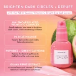 Glow Recipe Guava Vitamin C Brightening Eye Gel - Niacinamide, Peptides & Green Caffeine Gentle Under Eye Cream for Dark Circles, Puffiness & Bags - Lightweight, Hydrating, Firming - Makeup Prep, 15ml - Image 4